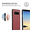 G-Case Duke Series Samsung Galaxy Note 8 Metal Tulu Krmz Deri Klf - Resim: 3