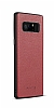 G-Case Duke Series Samsung Galaxy Note 8 Metal Tulu Krmz Deri Klf - Resim 1