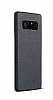 G-Case Duke Series Samsung Galaxy Note 8 Metal Tulu Lacivert Deri Klf - Resim 2