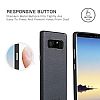 G-Case Duke Series Samsung Galaxy Note 8 Metal Tulu Lacivert Deri Klf - Resim: 6