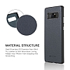 G-Case Duke Series Samsung Galaxy Note 8 Metal Tulu Lacivert Deri Klf - Resim 3