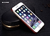 G-Case iPhone 6 / 6S Standl Deri Krmz Rubber Klf - Resim 7