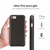 G-Case iPhone 7 / 8 Silikon Kenarl Kahverengi Rubber Klf - Resim: 3