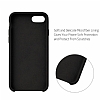 G-Case iPhone 7 / 8 Silikon Kenarl Siyah Rubber Klf - Resim 6