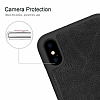 G-Case iPhone X / XS Czdanl Kapakl Siyah Deri Klf - Resim 1