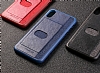 G-Case iPhone X / XS Kartlkl Kanvas Lacivert Klf - Resim 2