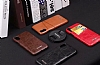 G-Case Koco iPhone X / XS Kartlkl Siyah Deri Klf - Resim 3