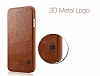 G-Case LG G5 Czdanl nce Yan Kapakl Kahverengi Deri Klf - Resim 4