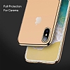 G-Case Plating iPhone X / XS Gold Kenarl effaf Silikon Klf - Resim 4