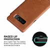 G-Case Samsung Galaxy Note 8 Czdanl nce Yan Kapakl Kahverengi Deri Klf - Resim 2