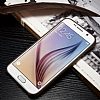 G-Case Samsung Galaxy S6 Edge Plus Deri Grnml Kahverengi Rubber Klf - Resim 5