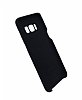 G-Case Samsung Galaxy S8 Deri Grnml Siyah Rubber Klf - Resim 2