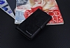 Eiroo General Mobile Discovery Elite Czdanl Yan Kapakl Siyah Deri Klf - Resim: 3