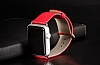 Hoco Art Series Classic Buckle Apple Watch Krmz Deri Kordon (42 mm) - Resim: 3