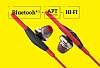 Hoco EPB03 Premium Mikrofonlu Spor Bluetooth Kulakii Krmz Kulaklk - Resim 6