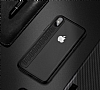 Hoco iPhone X / XS Krmz Silikon Kenarl effaf Rubber Klf - Resim: 1