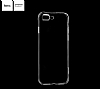 Hoco Light Series iPhone 7 Plus / 8 Plus effaf Silikon Klf + Beyaz Cam Ekran Koruyucu - Resim 2