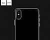 Hoco Light Series iPhone X / XS effaf Silikon Klf + Siyah Cam Ekran Koruyucu - Resim: 4
