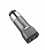 Hoco UC201 ift USB Girili Silver Ara arj - Resim 5