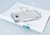 Hojar Samsung Galaxy Note 5 Tal Silver Rubber Klf - Resim 1
