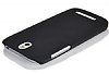HTC Desire 500 Sert Mat Siyah Rubber Klf - Resim 2
