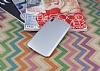 HTC Desire 828 Tam Kenar Koruma Silver Rubber Klf - Resim 1