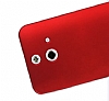 HTC One E8 Mat Bordo Rubber Klf - Resim 3