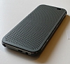 Eiroo HTC One M8 Dot View Uyku Modlu nce Yan Kapakl Siyah Klf - Resim 5