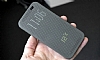 Eiroo HTC One M8 Dot View Uyku Modlu nce Yan Kapakl Gri Klf - Resim 3