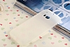 HTC One M8 Ultra nce effaf Beyaz Silikon Klf - Resim 4
