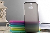 HTC One M8 Ultra nce effaf Siyah Silikon Klf - Resim: 2