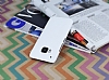 HTC One M9 Mat Beyaz Rubber Klf - Resim: 1