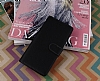 HTC One mini 2 Czdanl Yan Kapakl Siyah Deri Klf - Resim 4