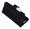 Eiroo HTC One mini 2 Standl Czdanl Siyah Deri Klf - Resim: 5