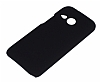 HTC One mini 2 Sert Mat Siyah Rubber Klf - Resim: 1