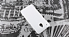HTC One Mini Deri Desenli Beyaz Rubber Klf - Resim: 1