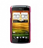 HTC One S Pembe Sert Rubber Klf - Resim 1