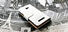 HTC Windows Phone 8X Beyaz Yan Czdanl Klf - Resim 2