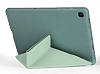 Eiroo Fold Samsung Galaxy Tab A7 10.4 (2020) Kalemlikli Standl Koyu Yeil Klf - Resim 1