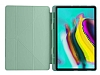 Eiroo Fold Samsung Galaxy Tab A7 10.4 (2020) Kalemlikli Standl Ak Yeil Klf - Resim: 2