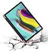 Eiroo Fold Samsung Galaxy Tab A7 10.4 (2020) Kalemlikli Standl Koyu Yeil Klf - Resim 5