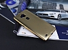 Huawei Ascend Mate 7 Metalik Gold Silikon Klf - Resim 1