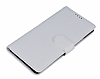 Huawei Ascend P7 Czdanl Yan Kapakl Beyaz Deri Klf - Resim: 3