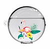Huawei FreeBuds 3 Flower Flamingo Resimli effaf Silikon Klf