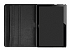 Huawei MediaPad T3 10 in 360 Derece Dner Standl Pembe Deri Klf - Resim: 4