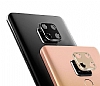 Huawei Mate 20 Pro Siyah Metal Kamera Lensi Koruyucu - Resim: 1