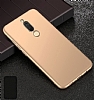 Huawei Mate 10 Lite Tam Kenar Koruma Gold Rubber Klf - Resim 5