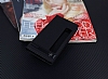 Huawei Mate 10 Pro Gizli Mknatsl Pencereli Siyah Deri Klf - Resim 2