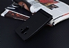 Huawei Mate 10 Pro Gizli Mknatsl Pencereli Siyah Deri Klf - Resim: 1