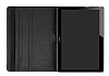 Huawei MatePad T8 360 Derece Dner Standl Siyah Deri Klf - Resim: 2